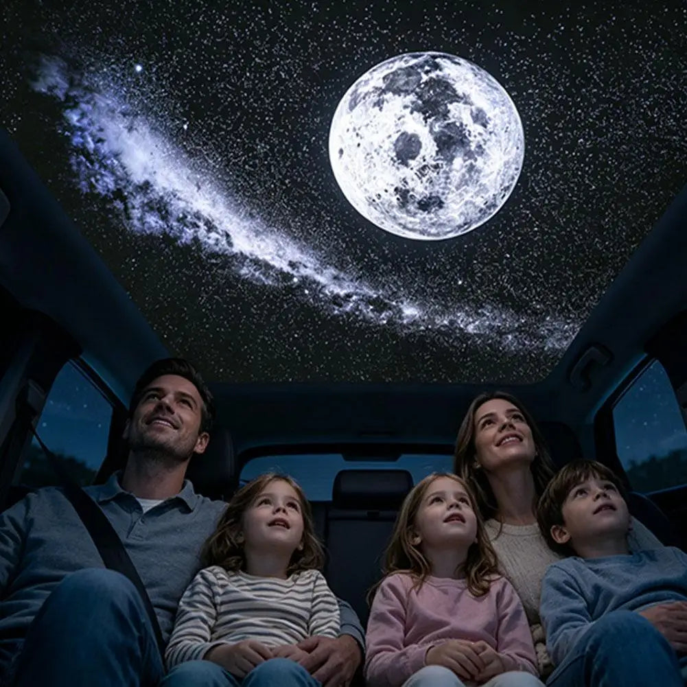 New Starry Sky Projector Night Light Car Star Light Galaxy USB Atmosphere Lamp Romantic For Home Car Bedroom Decor Home Supplies